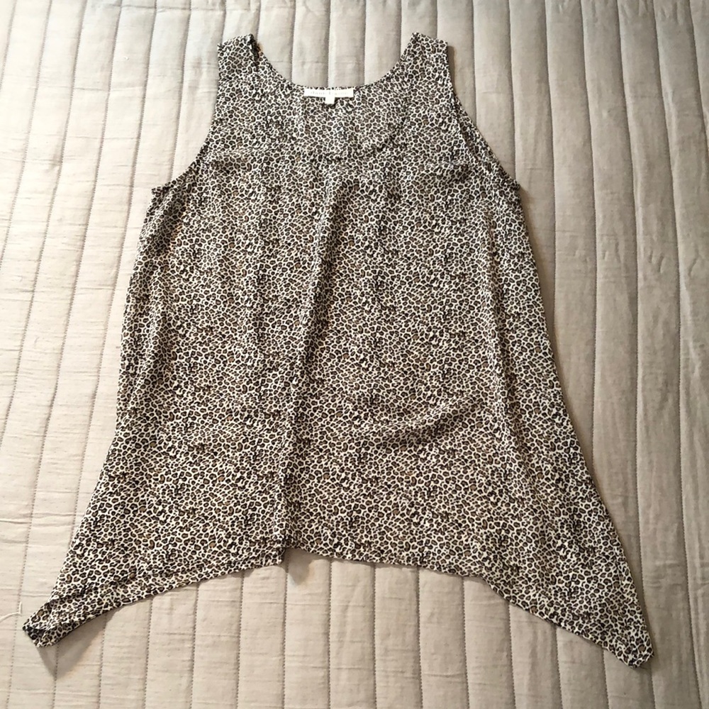 Daniel Rainn leopard print blouse. Size Large